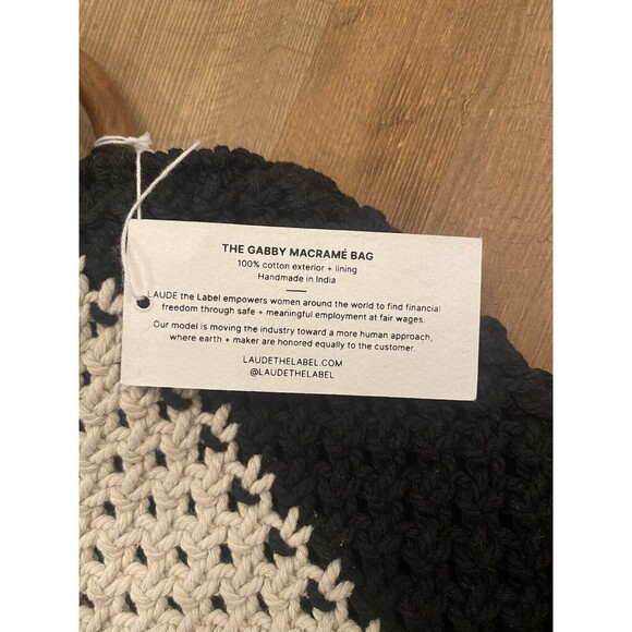 Curateur X Laude The Label Gabby Mini Macrame Bag $118 Retail NWT - Picture 4 of 6